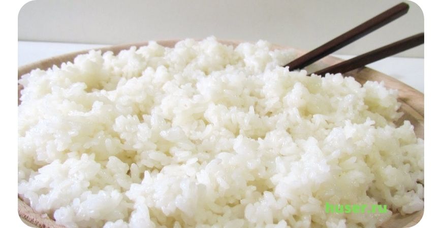 Рассыпчатый рис обработанный паром